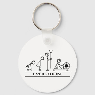Evolution av manen med rodd nyckelring