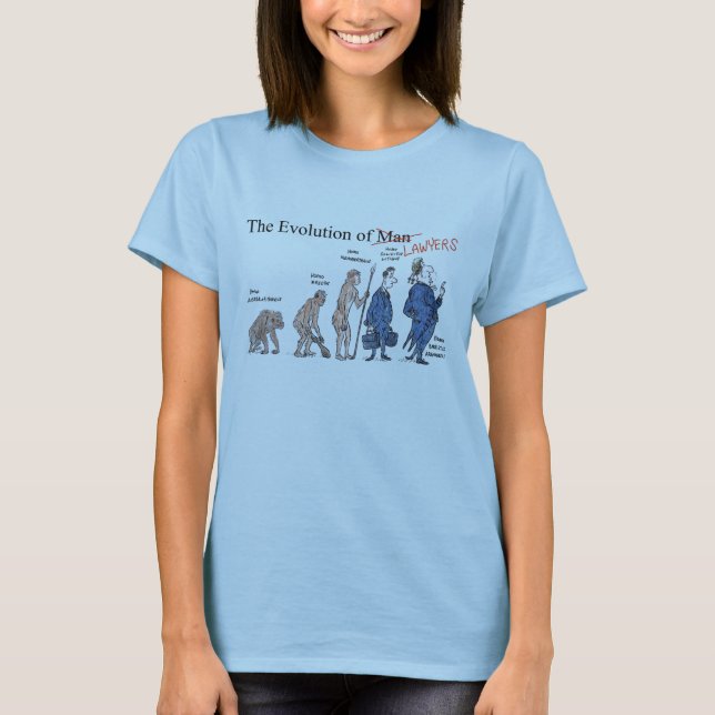 Evolution av mankvinna skjortan för T T-shirt (Framsida)
