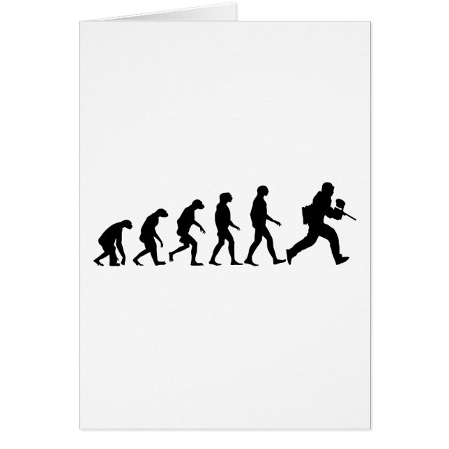 Evolution av Paintball Hälsningskort (Framsidan)