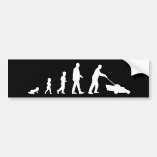 Evolution av pappan - rolig bildekal