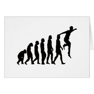 Evolution av Parkour (fritt spring) Hälsningskort