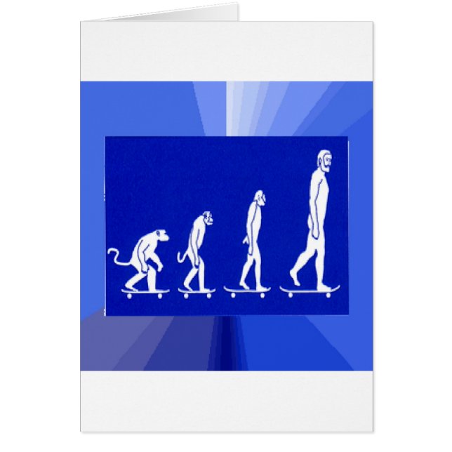 EVOLUTION AV SKATEBOARDING HÄLSNINGSKORT (Framsidan)