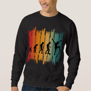 Evolution Av Skateboarding Skater Lång Ärmad Tröja