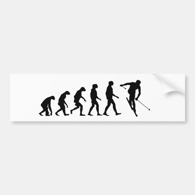 Evolution av skidar bildekal (Framsidan)