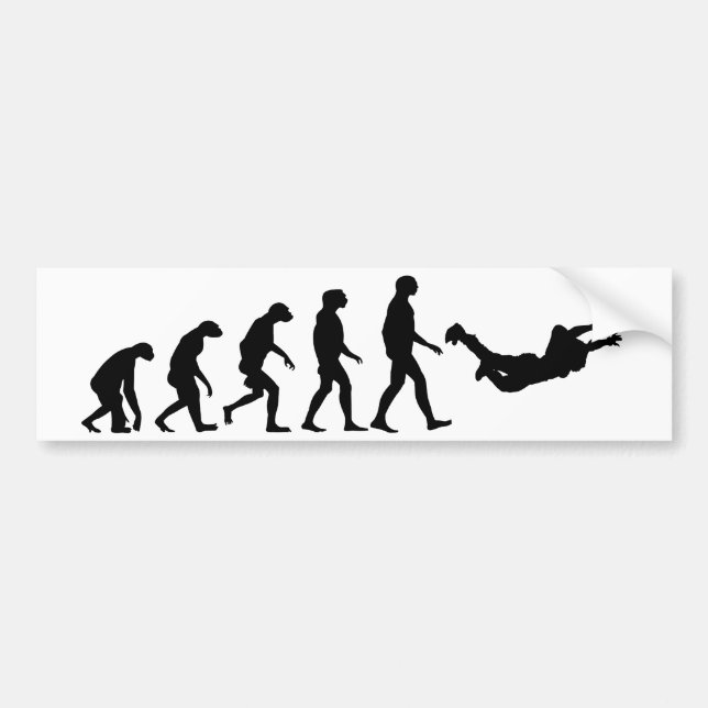 Evolution av Skydiving Bildekal (Framsidan)