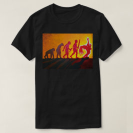Evolution av sten t-shirt