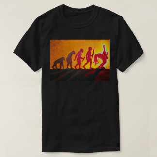 Evolution av sten t-shirt