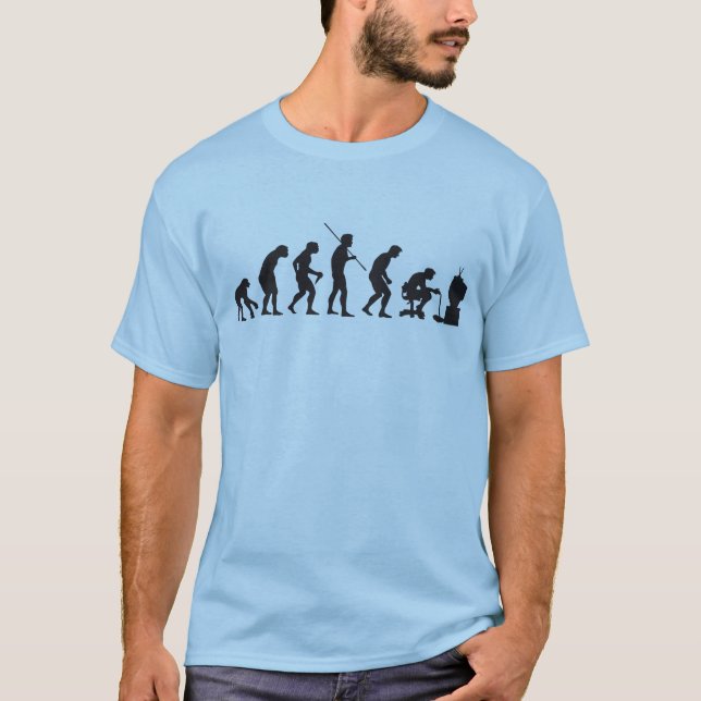 Evolution av videospel som spelar gameren t shirt (Framsida)