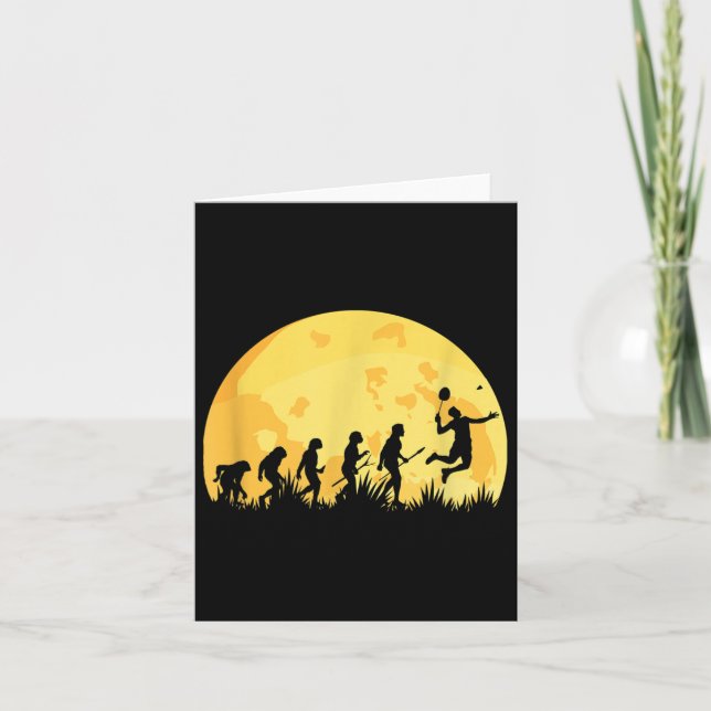 Evolution Badminton Bright Badminton Player Gift Kort (Framsida)