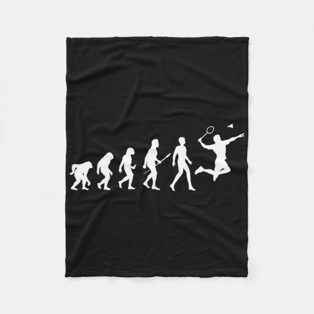 Evolution Badminton Gift för Badminton Players Evo Fleecefilt (Framsidan)