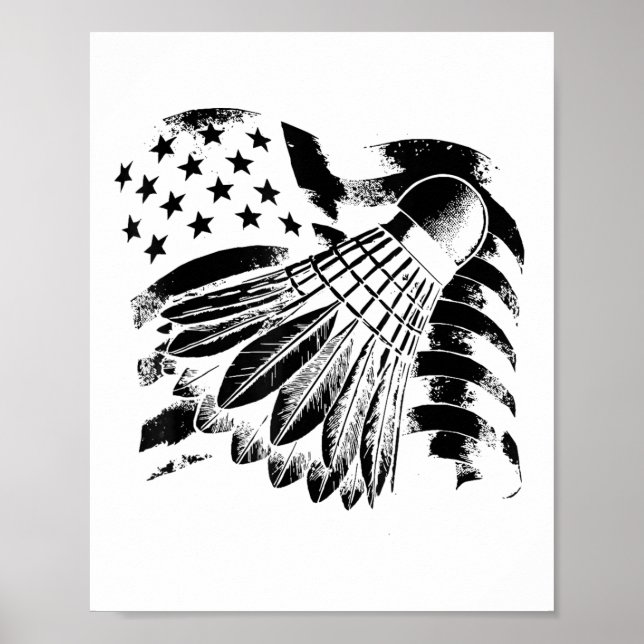 Evolution Badminton Player-knappsats Poster (Framsidan)