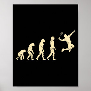Evolution Badminton Player Shuttle Racket 1 Poster