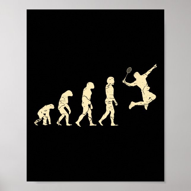 Evolution Badminton Player Shuttle Racket  Poster (Framsidan)