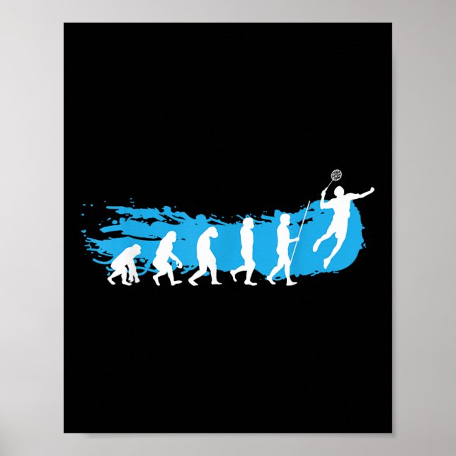 Evolution Badminton _ Shuttle _ Badminton Player G Poster (Framsidan)