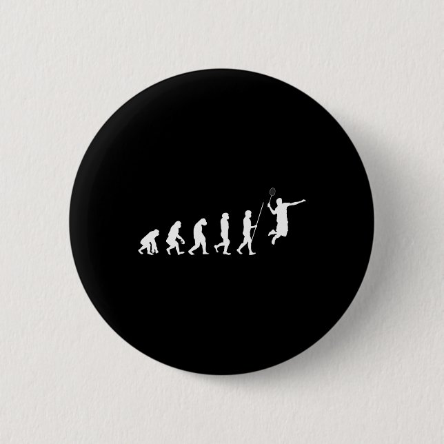 Evolution Badminton Shuttle Badminton Player Gift Knapp (Framsida)