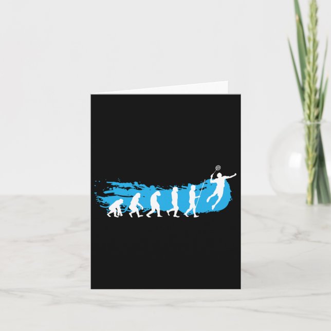 Evolution Badminton Shuttle Badminton Player Gift Kort (Framsida)