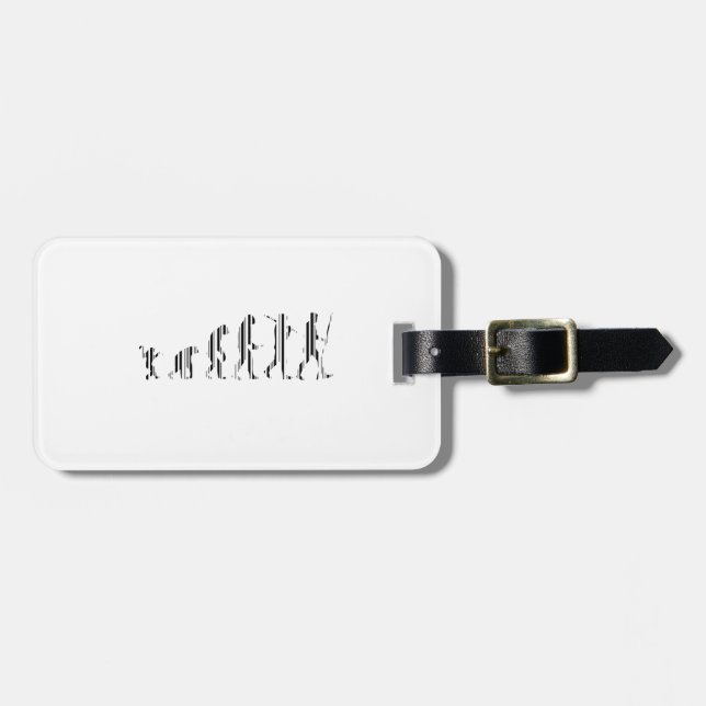 EVOLUTION BAR CODE Darwin Streckkodsmönsterdesign Bagagebricka (Horisontell Framsida)