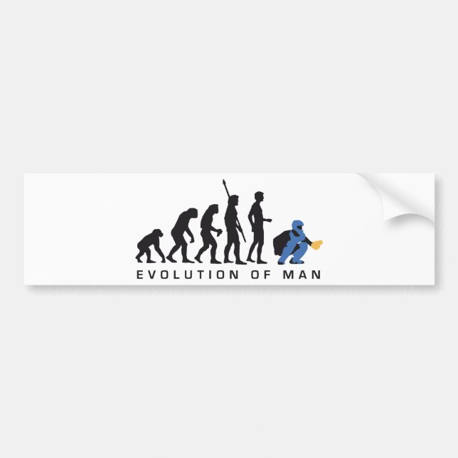 evolution baseball catcher bildekal (Framsidan)