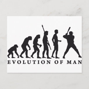 evolution baseball vykort
