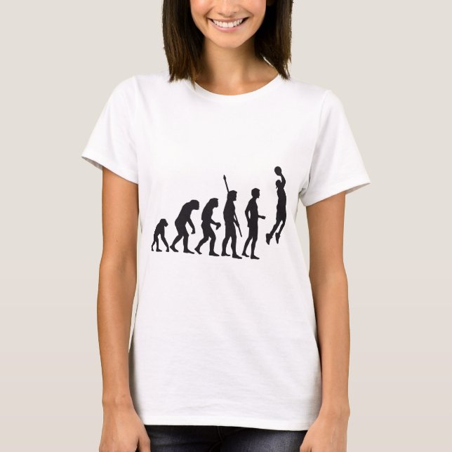 evolution basketball t-shirt (Framsida)