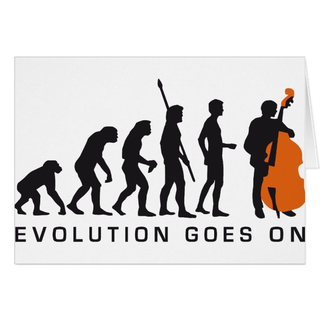 evolution bass hälsningskort (Framsidan Horizontal)
