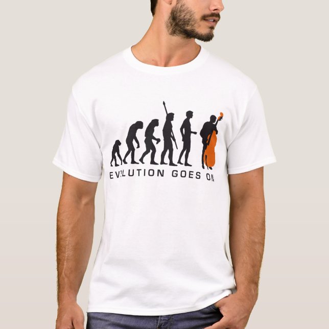 evolution bass t shirt (Framsida)
