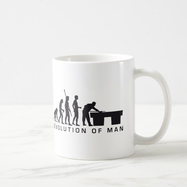 evolution billard kaffemugg (Höger)