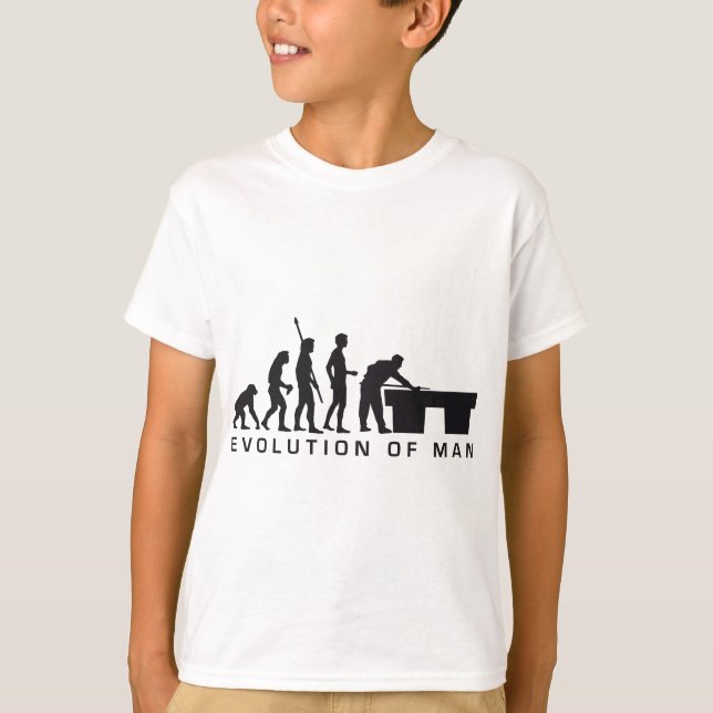 evolution billard tee shirt (Framsida)