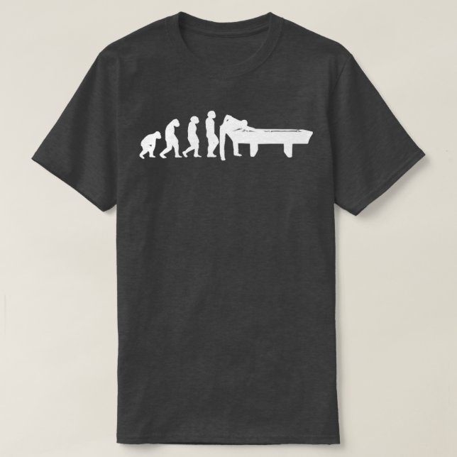 EVOLUTION Billiard bassäng bord-spel stoppar snook T Shirt (Design framsida)