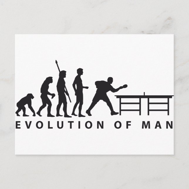 Evolution bord tennis B Vykort (Framsida)