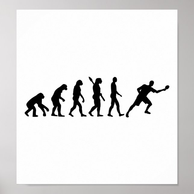 Evolution Bord tennis ping pong Poster (Framsidan)