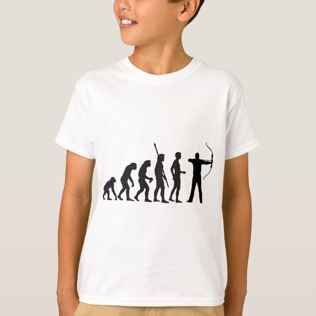 evolution bow and arrow t-shirt (Framsida)
