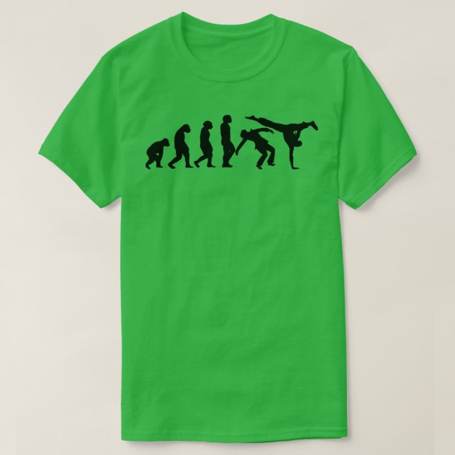 EVOLUTION Capoeira Martial Arts Brasilien Fighting T Shirt (Design framsida)