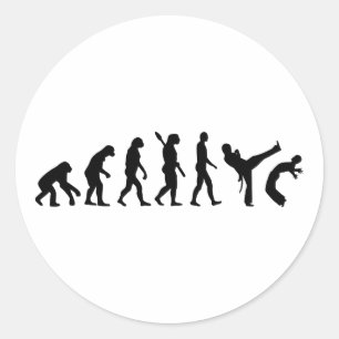 Evolution Capoeira Runt Klistermärke