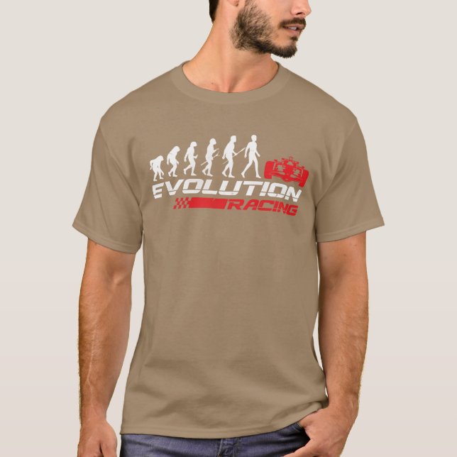 Evolution Car Racing F1 Formula 1 Mechanic Driver  T Shirt (Framsida)
