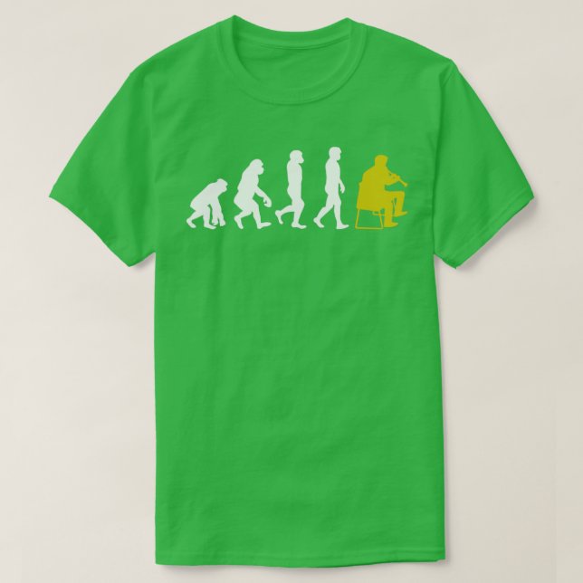 Evolution Clarinet Clarinetist T Shirt (Design framsida)