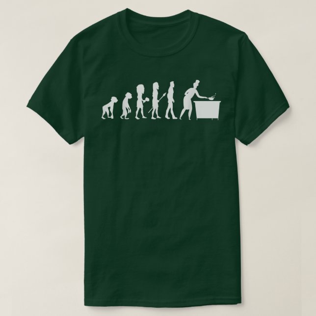 Evolution Cook Cooking Chef Food Culinary Gourmet T Shirt (Design framsida)