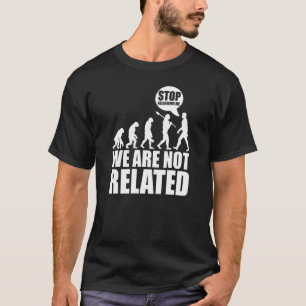 Evolution Creationism Darwinism slutar att följa m T Shirt