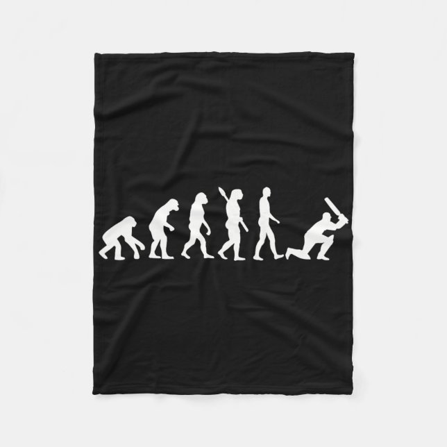 Evolution Cricket Spelare  Fleecefilt (Framsidan)