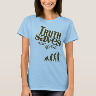 Evolution (damer) t-shirt