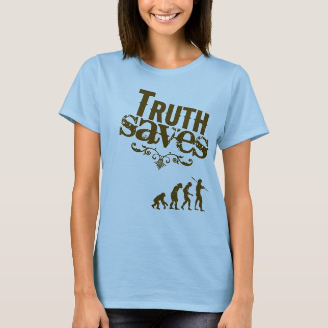 Evolution (damer) t-shirt (Framsida)