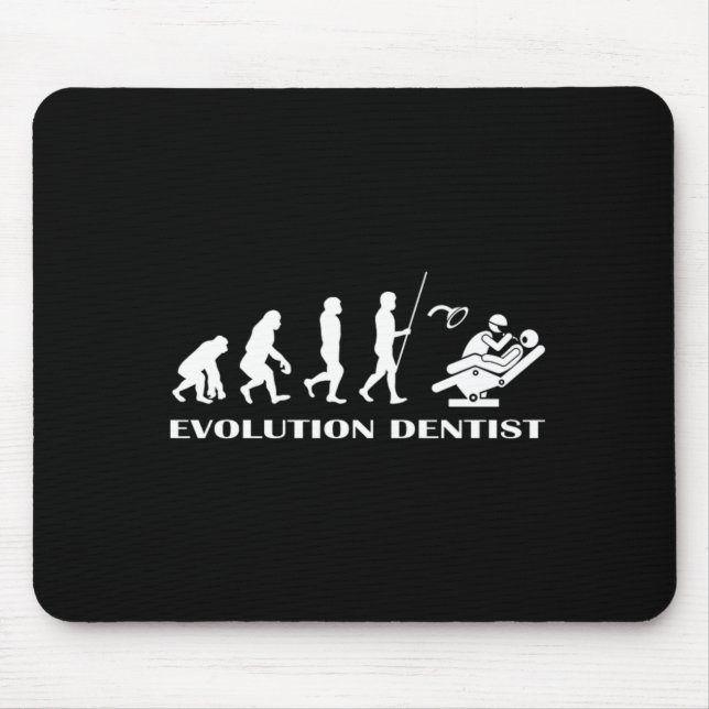 Evolution dentist Tandvård Teth Tooth Doktor Gif Musmatta (Framsidan)