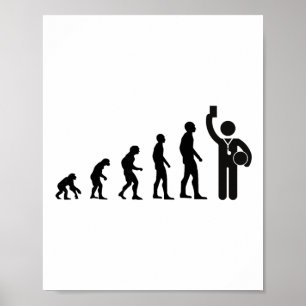 Evolution Domare Fotboll För Män Presentidé Fotbol Poster