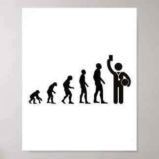 Evolution Domare Fotboll För Män Presentidé Fotbol Poster