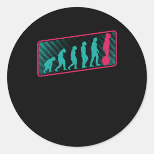 Evolution E Unicle EUC-monokrom Runt Klistermärke