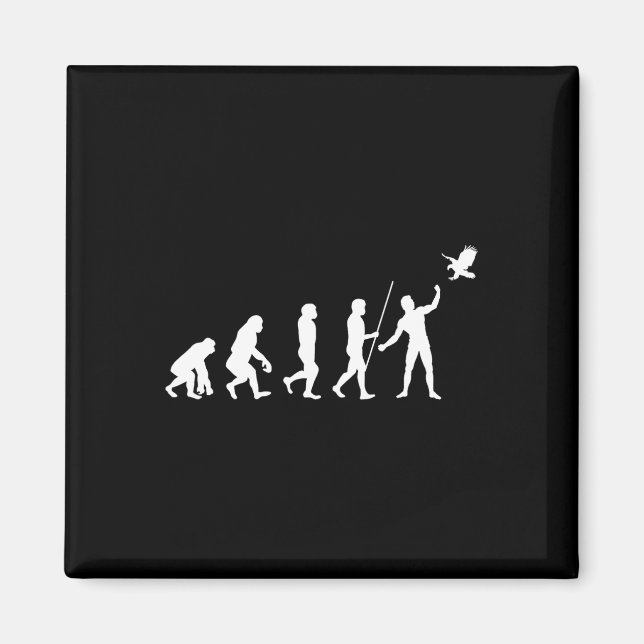 Evolution Falconer Falcon Falconry Falcons Hunting Magnet (Framsidan)
