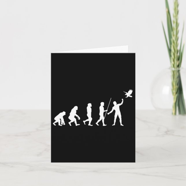 Evolution Fälknare Fågel Fågeljakt Falkar Jakt Kort (Framsida)