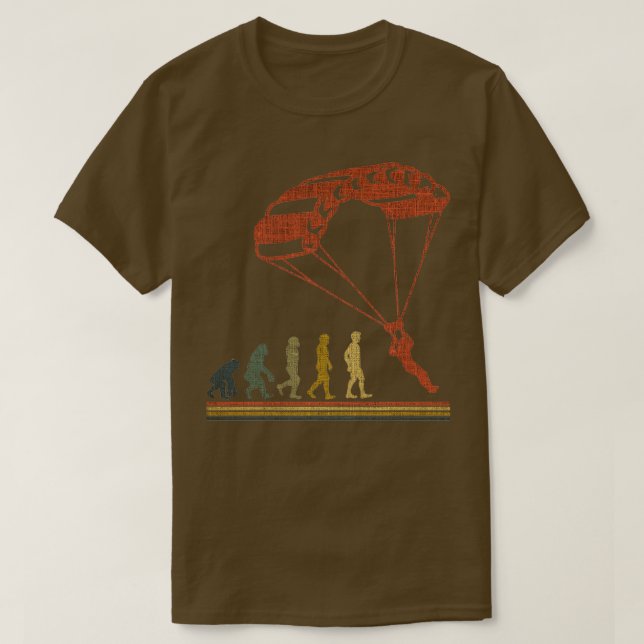 Evolution Fallskärm Jumping T Shirt (Design framsida)