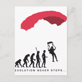evolution Fallskärm Vykort