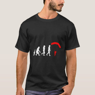 Evolution Fallskärmshopp Roligt Gåva För Fallskärm T Shirt